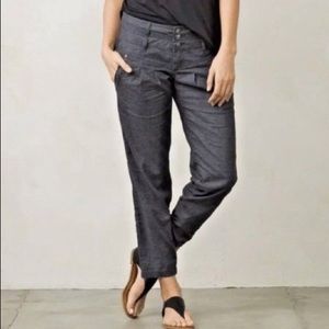 PrAna pleated denim pants